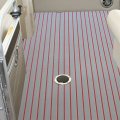 Anti-Slip Waterproof PE Marine Faux Teak Boat Flooring