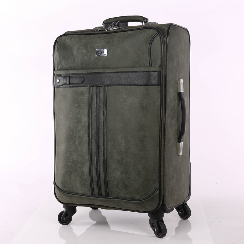 Different color PU luggage