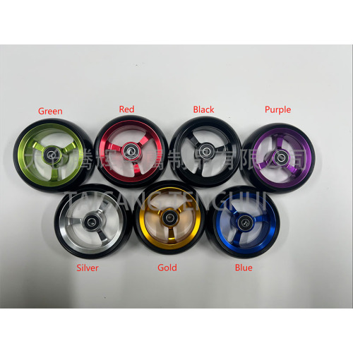 Rodas dianteiras de liga de alumínio de 5 polegadas
