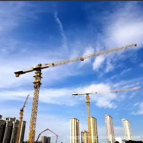 Used 8-Ton Flat Head Crane - T6515 5 Ton Tower Crane with 20 Meter Boom for Sale in Guangzhou, China