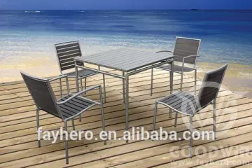 GW4017 Set New design outdoor furniture polywood dining set