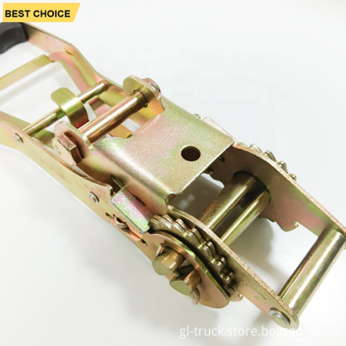 Custom 5000kg Rubberized Blue Handle Ergo Ratchet Buckle