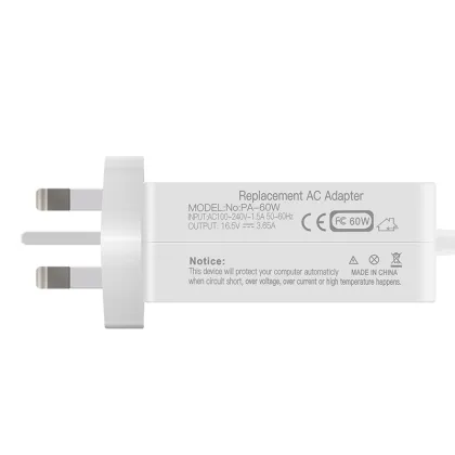 60W UK Plug Apple Macbook Charger