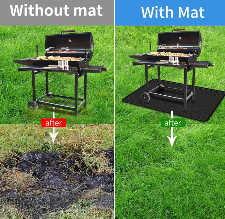Under BBQ Grill Mats Floor Mat