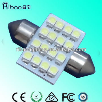 12V hot sale base 31 / 36 / 39mm 120 degree led auto bulb for any car