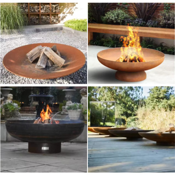 Square Modern Outdoor Steel Fire Pits