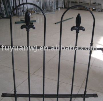 galvanized steel garden fence