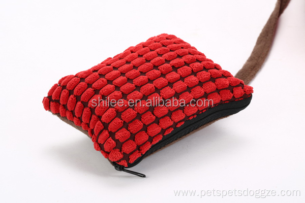 Washable corduroy pet bed with a soft pillow