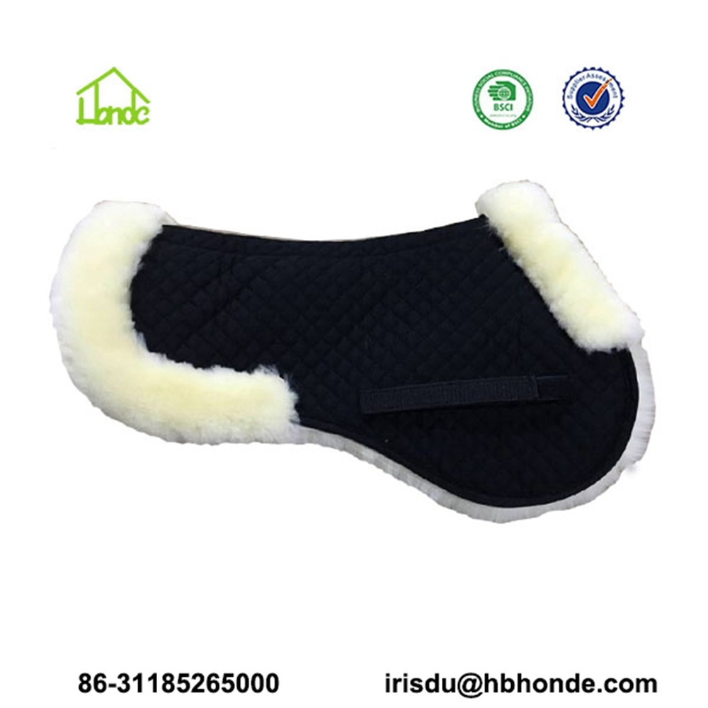 half sheepskin saddle pad