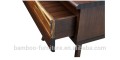 Mobiliario de sala de cama Azara High Chest Sable o Tiger Accent y muebles de bambú de estilo moderno