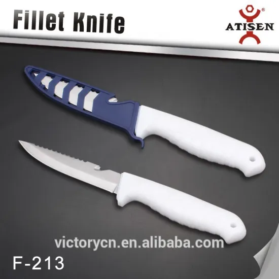 hight quality 4" PP handle bait knife with sheath F-213