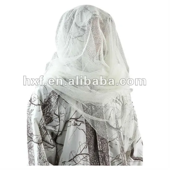 white camouflage netting