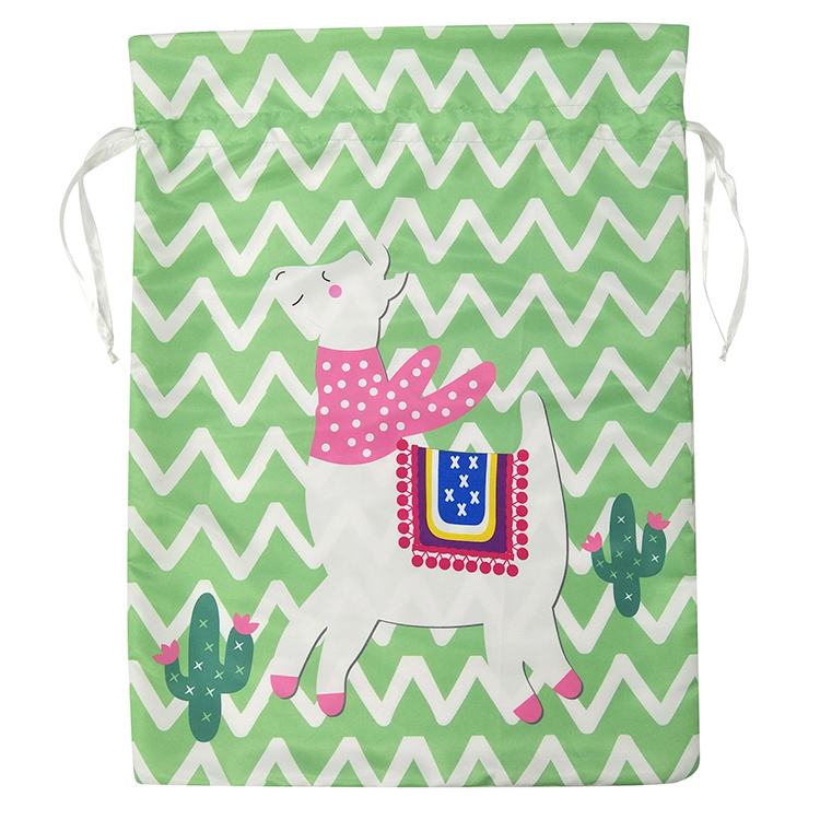 Printed Llama Pattern Christmas Sack