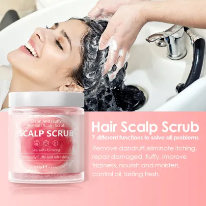 Anti Dandruff Scalp Scrub Shampoo with Exfoliating Hair Massage