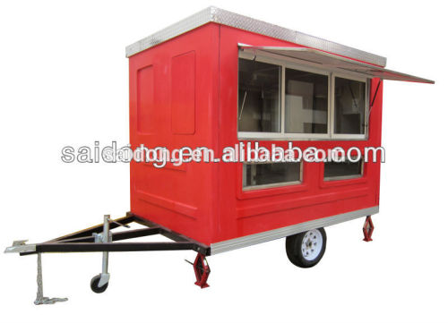 reasonable price Mobile Outdoor Food Kiosk Cart/mobile kitchen van design