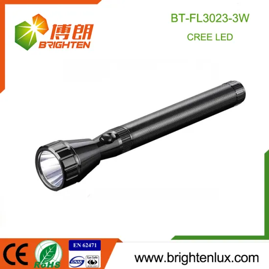 Factory Wholesale Aluminum Handheld 3SC Battery Operated Super Bright led Cree Police Torch Light