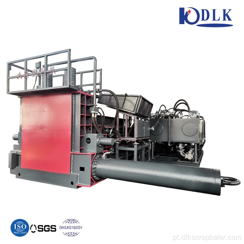 Máquina de fábrica de sucata hidráulica de sucata de empurramento lateral