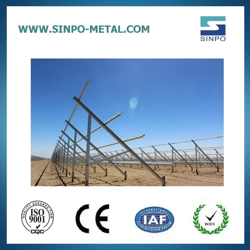 Solar Panel Ground Mount Kit and Ground Screw Bracket