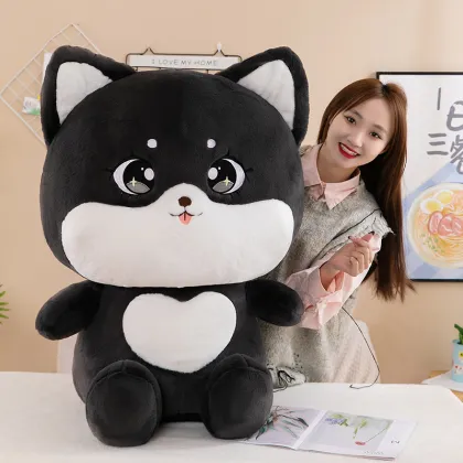 Black Cat Plush Toy - Adorable Black Cat Kitten Doll