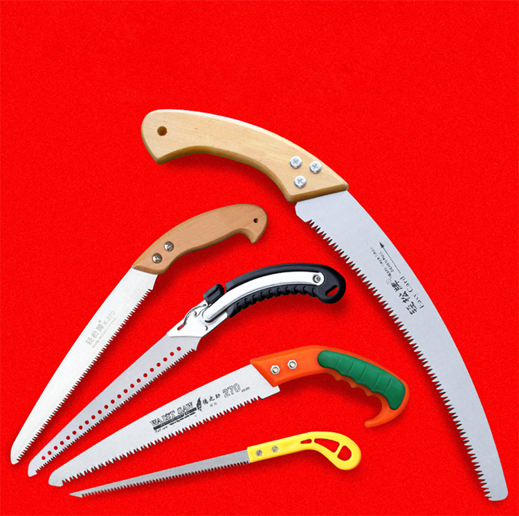 Manufacture Selling Sharp 14'' Curved Blade Japanese Style Pruning Hand Saw For Trimming Branches