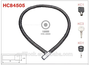 Motorcycle Security,Armored Cable Lock,Motorbike Lock HC84505
