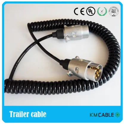 auto abs 8 core spiral cable cable drum trailer 5-10ton