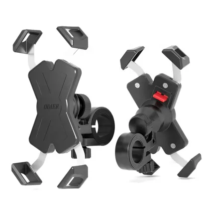 Customized 360 Degree Adjustable Security Lock Bike Phone Holder - Anti-Theft Cycling Motorcycle Phone Holder