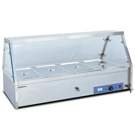 Table Counter Top 4 Bain Marie Stainless Steel Electric Food Warmer
