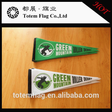 Hanging Sports Pennants 100% Polyester Felt Pennants