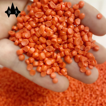 Огнестойкие оранжевые пластиковые гранулы из ПВХ для кабелей