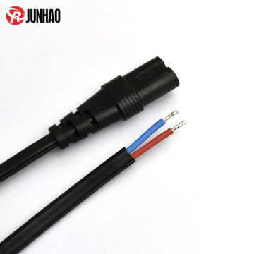 2 CORE 20AWG Silikon -Isoliertes Stromkabel mit IEC C7 -Stecker mit 300/500 V
