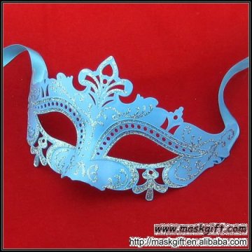 2012 Hot Design High Quality Light Blue Plastic Sexy Masquerade Party Mask