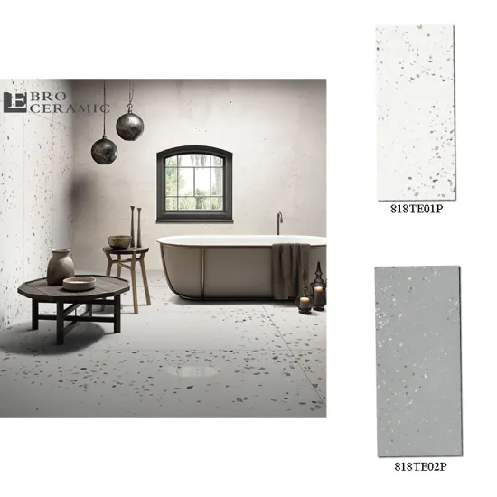 Ivory Terrazzo Soft Polish Ceramic Tiles