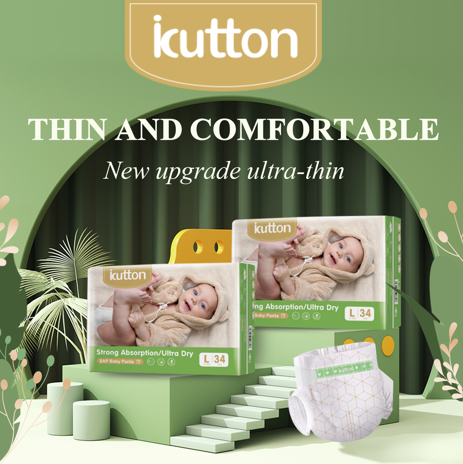 Premium Baby Diaper - High Absorbency, Soft Layer