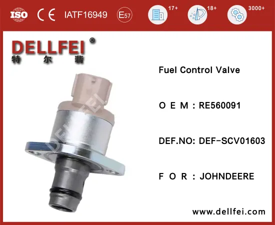 Fuel control valve RE560091 for JOHNDEERE