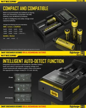 Hot Sale Nitecore D2 E-cig Battery Charger