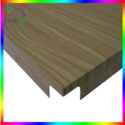 2014 factory hot sale wood grain aluminum ceiling