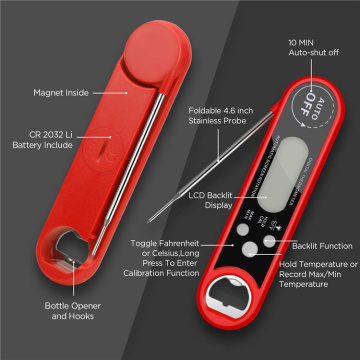 Ultraschnelles digitales Fleischthermometer mit automatischer Rotationsanzeige