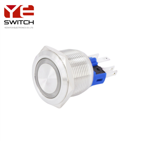 Yeswitch 22 mm IP67 Sellado LED Metal Buttonter