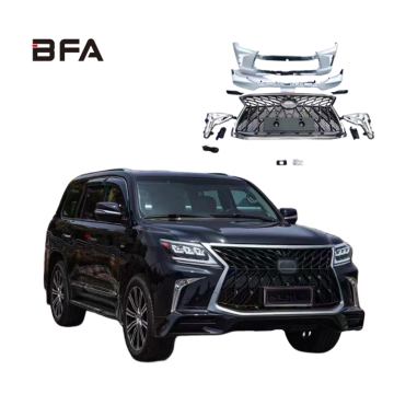 Lexus LX570 2008-2015 T-Style HeadlightsとTaillightsを使用したフロントおよびリアバンパーグリルアップグレード