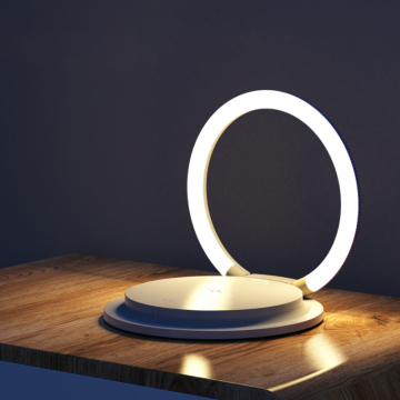 Pabrik Grosir Portabel Lipat Tempat Telepon Seluler Dengan Pengisian Nirkabel Tempat Tidur 15W dan Lampu Malam LED
