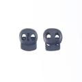 Black plastic cord lock stopper fastener