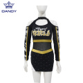 OEM sbuliamtion balck cheerleading unifoarm