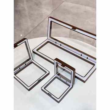 Custom Logo Chocolate Transparent 3D Jewelry Display Box