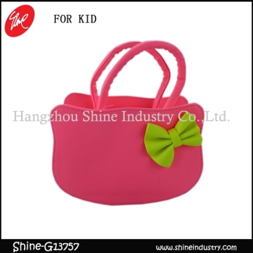 cute pink shoulder bag/bowknot handbag/satchel bag for kids
