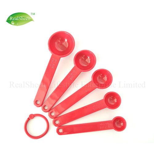 Set de 5 cucharas medidoras de plástico mini