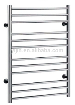 Yijin Bathroom Straight Hydronic Hot Water Heated Towel Rail Polished Towel Rack Warmer S/S Towel Radiator HZ-W-2