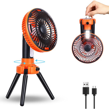 Portable LED Rechargeable Plastic Emergency Table Decoration Lighting with Camping Fan