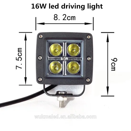 16W Cre-e spot lights led LED Work Light off road led driving light for Car Truck Flush Mount