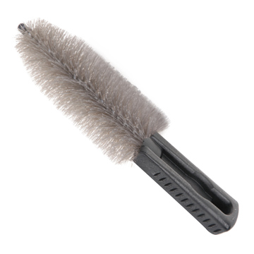 Steel and Alloy Bristle Motorcycle Bike Tire Brush: A Robust Car Cleaner Wheel Rim Brush for Automotive Maintenance